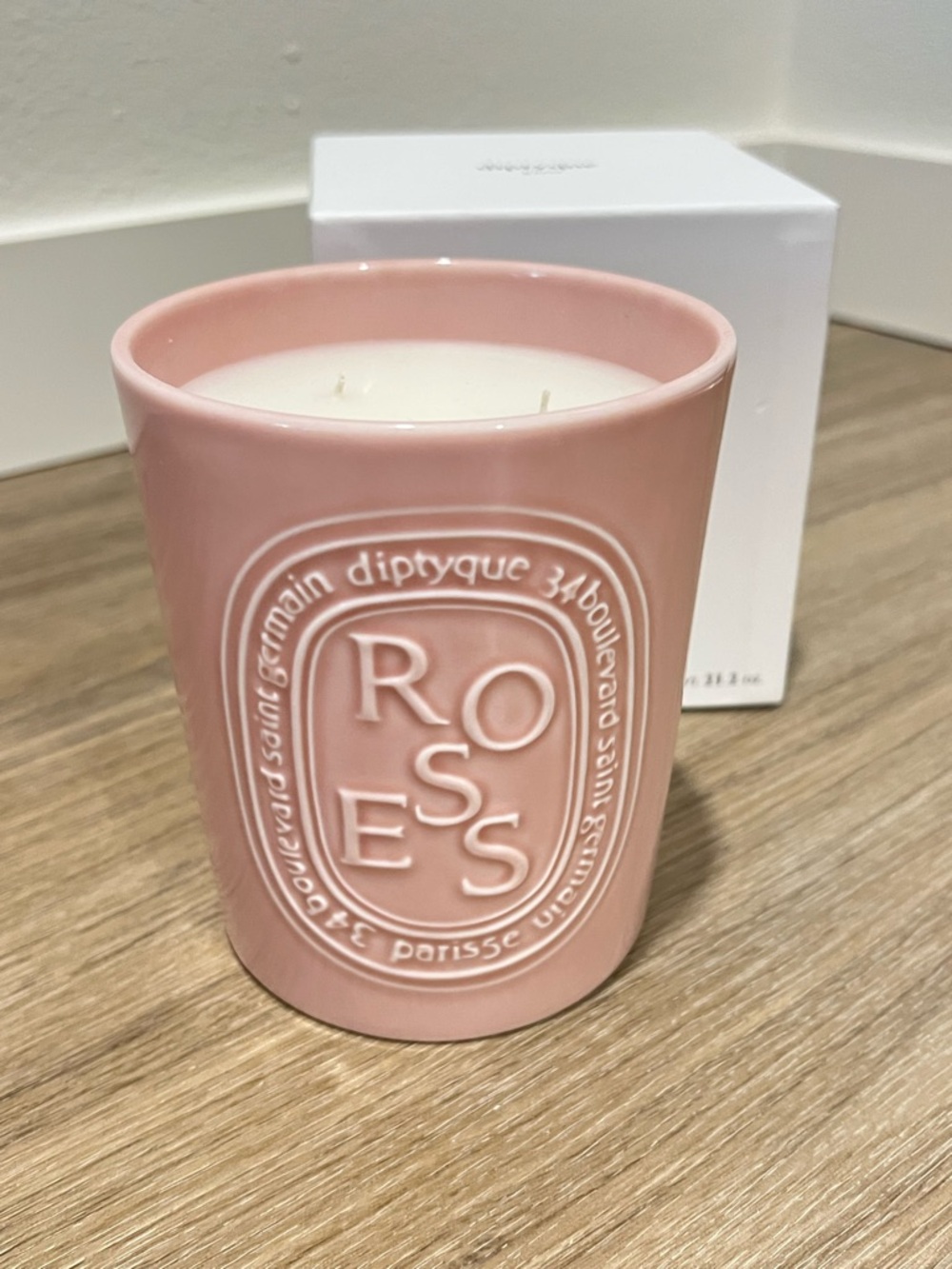 New in Box Diptyque Roses Candle